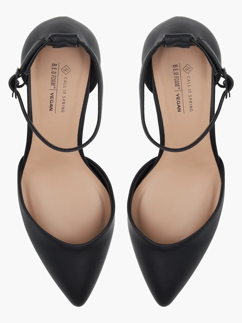 Call It Spring Black Round Toe Block Heels